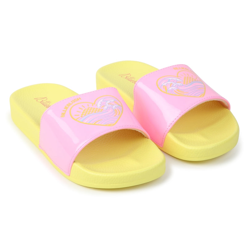 Yellow Pink Flip-Flops kids atelier - Main Image