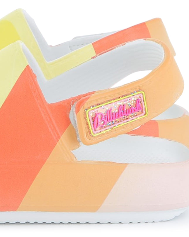 Multicolored Sunset Striped Sandals