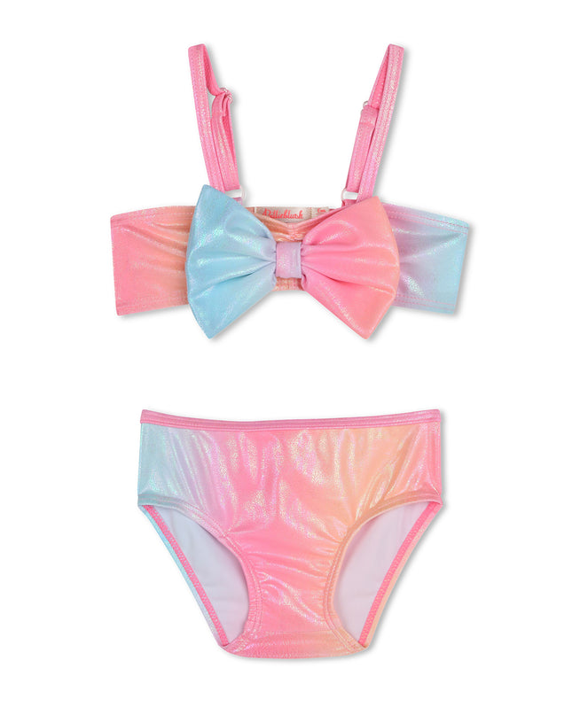 Multicolor Ombre Bow Bikini