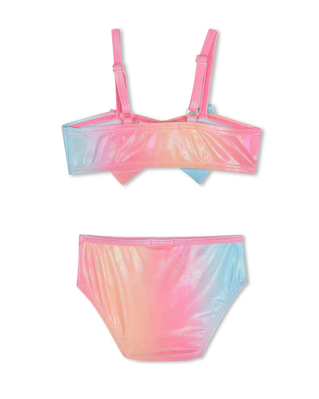 Multicolor Ombre Bow Bikini