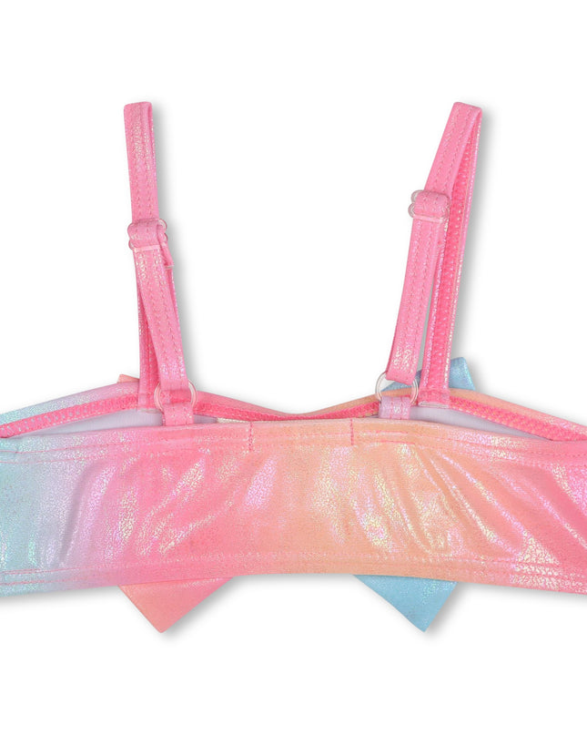 Multicolor Ombre Bow Bikini