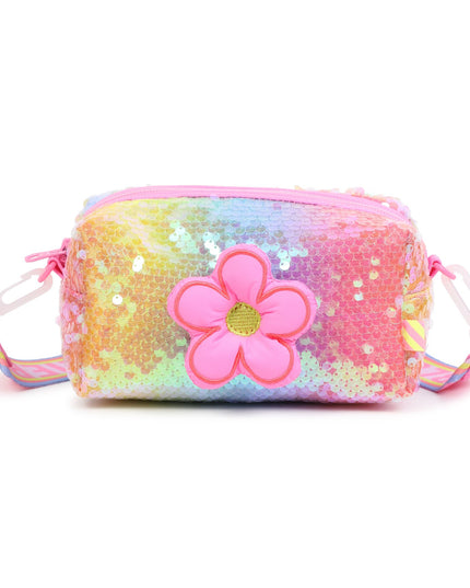 Pink Rainbow Sequin Flower Case