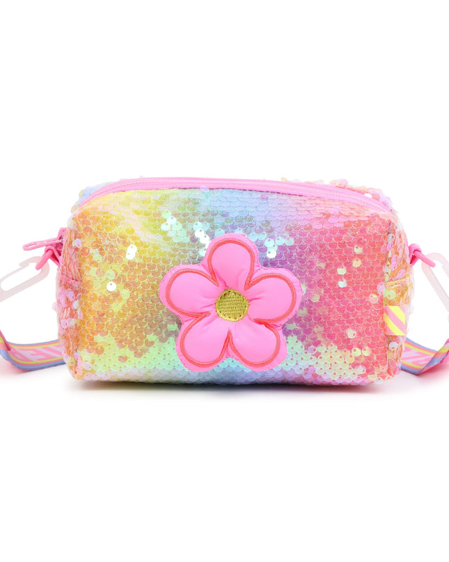 Pink Rainbow Sequin Flower Case