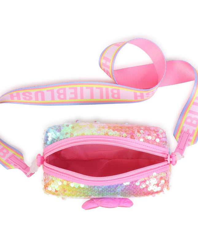 Pink Rainbow Sequin Flower Case