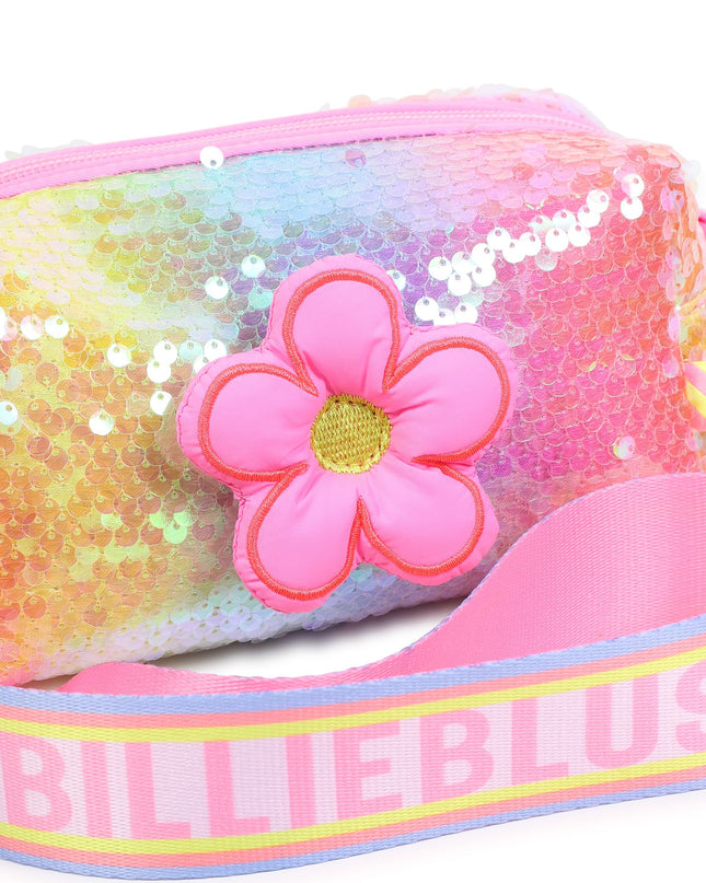 Pink Rainbow Sequin Flower Case
