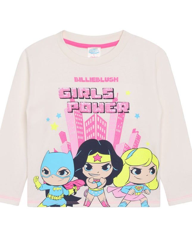 Kids Atelier-Billieblush-Ivory Long Sleeve T-Shirt