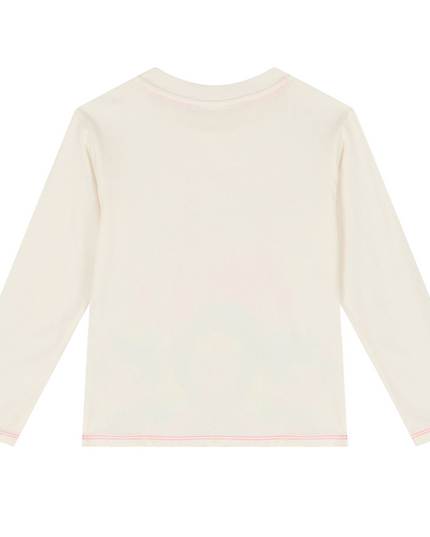 Kids Atelier-Billieblush-Ivory Long Sleeve T-Shirt