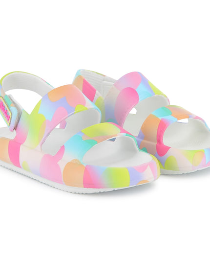 Kids Atelier-Billieblush-Multicolored Heart Sandals