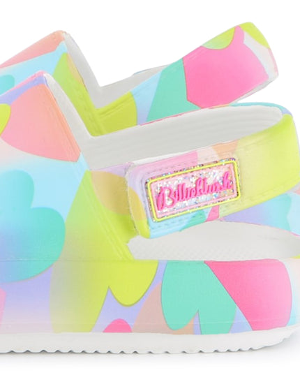 Kids Atelier-Billieblush-Multicolored Heart Sandals