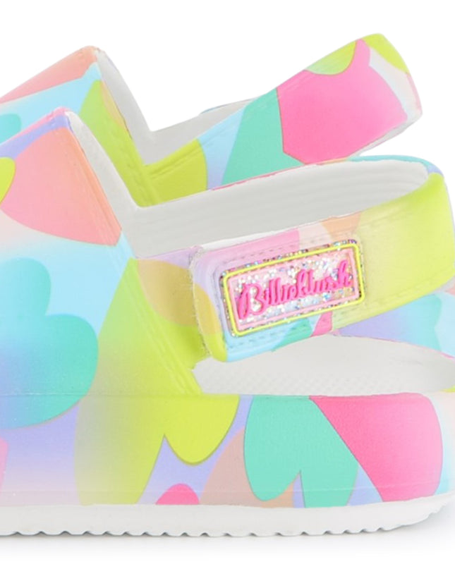 Kids Atelier-Billieblush-Multicolored Heart Sandals