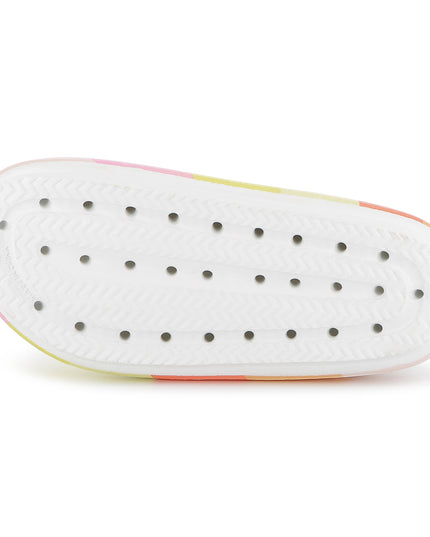 Kids Atelier-Billieblush-Multicolored Sunset Striped Sandals