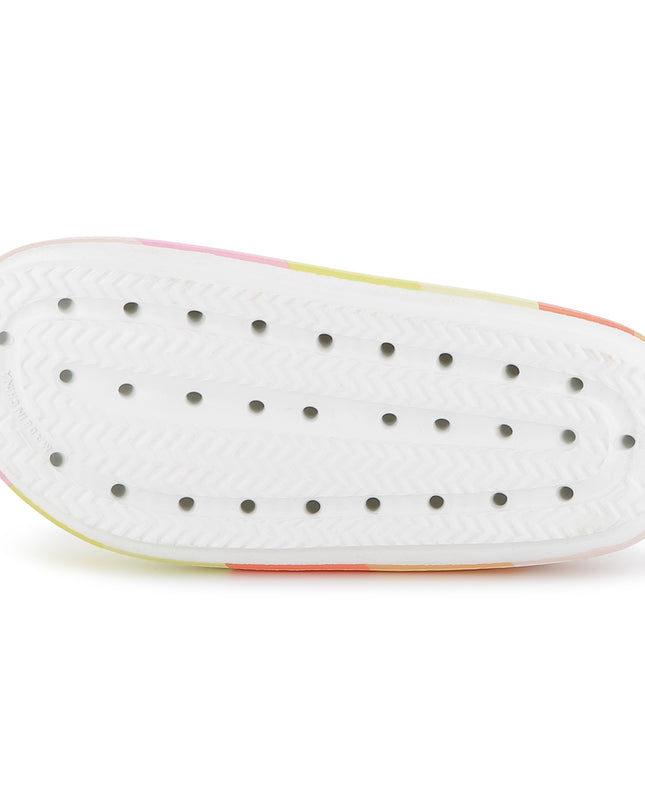 Kids Atelier-Billieblush-Multicolored Sunset Striped Sandals