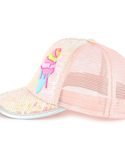 Kids Atelier-Billieblush-Pale Pink Icecream Baseball Cap