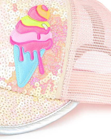 Kids Atelier-Billieblush-Pale Pink Icecream Baseball Cap