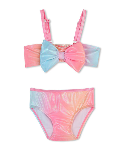 Kids Atelier-Billieblush-Multicolor Ombre Bow Bikini