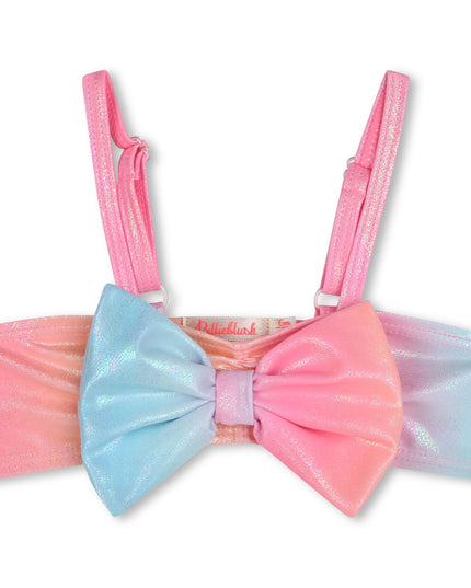 Kids Atelier-Billieblush-Multicolor Ombre Bow Bikini