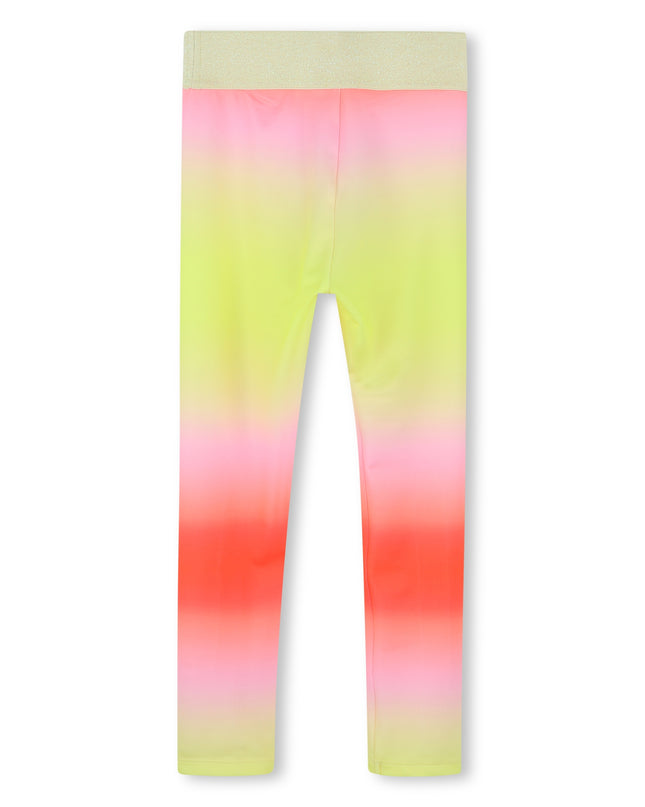 Kids Atelier-Billieblush-Multicolor Lemon Ombre Leggings