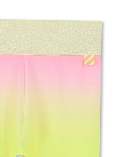 Kids Atelier-Billieblush-Multicolor Lemon Ombre Leggings