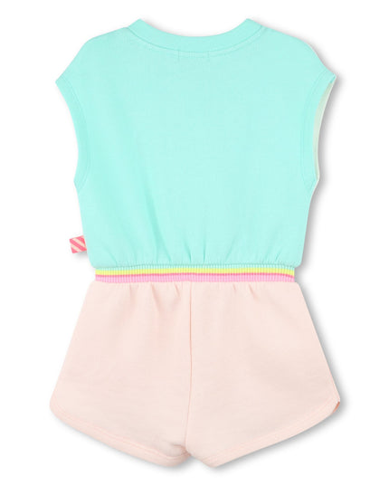 Kids Atelier-Billieblush-Multicolor Short Cotton Romper