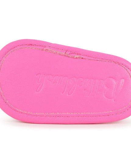 Kids Atelier-Billieblush-Pink Multicolor Strap Pom Sandals