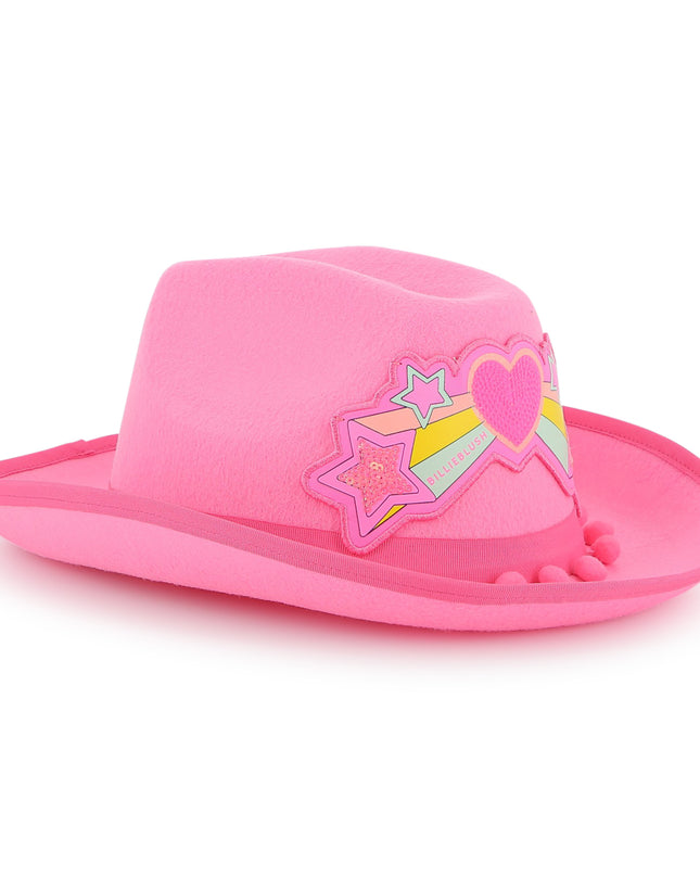 kidsatelier-billieblush-Western-hat-with-pompoms