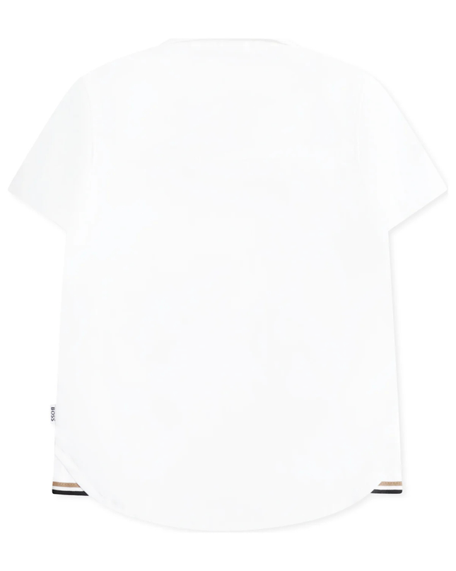 Kids Atelier-Boss-White Short Sleeve T-Shirt