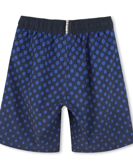 Kids Atelier-Boss-Boys Navy Monogram Swim Shorts