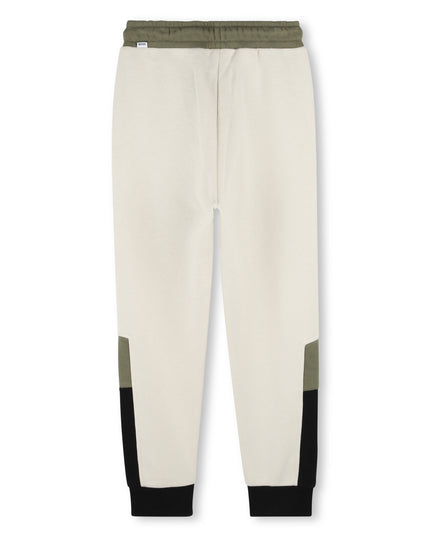 Kids atelier-Boss-Ivory Joggers For Boys