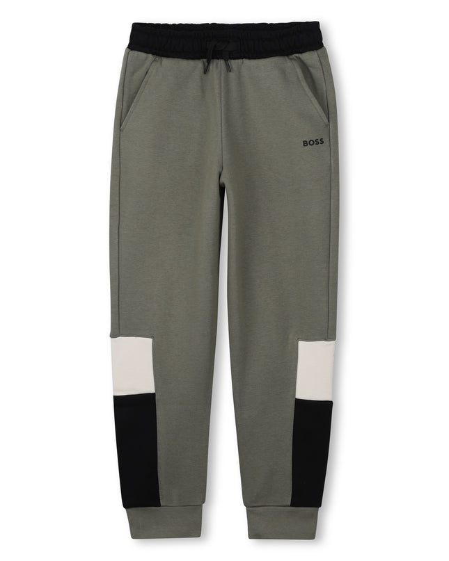 Kids Atelier-Boss-Green Joggers For Boys