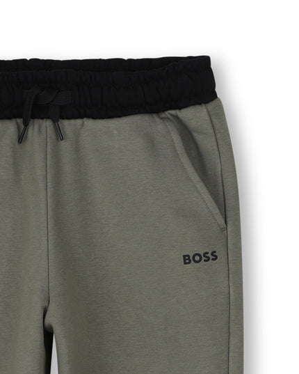 Kids Atelier-Boss-Green Joggers For Boys