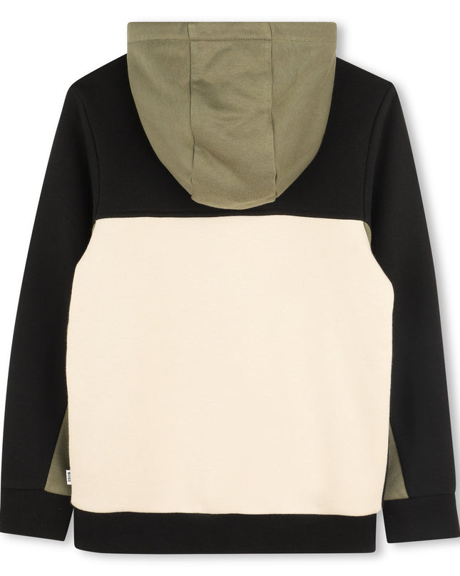 Kids Atelier-Boss-Ivory Hooded Cardigan