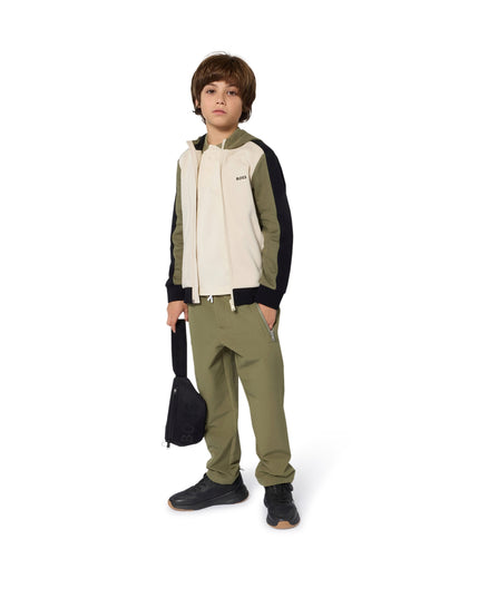Kids Atelier-Boss-Ivory Hooded Cardigan