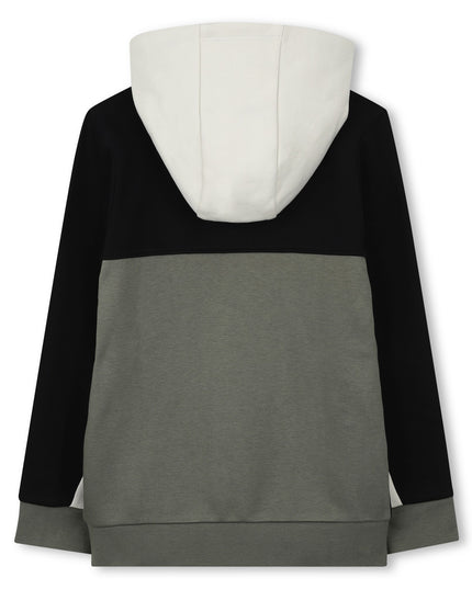 Kids Atelier-Boss-Gray Hooded Cardigan