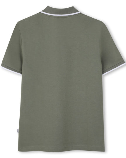 Kids Atelier-Boss-Green Short Sleeve Polo