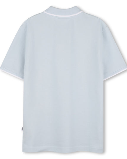 Kids Atelier-Boss-Light Blue Short Sleeve Polo