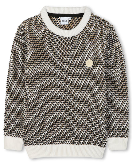 Kids Atelier-Boss-Sweater With Embroidered Logo