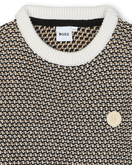 Kids Atelier-Boss-Sweater With Embroidered Logo