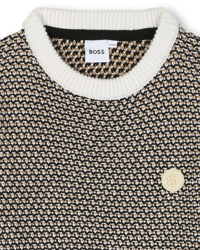 Kids Atelier-Boss-Sweater With Embroidered Logo