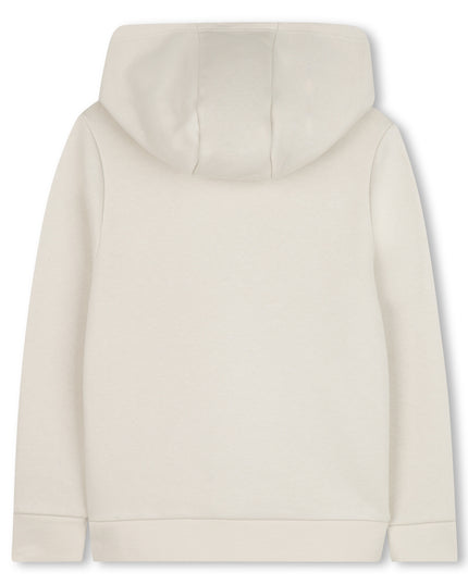 Kids Atelier-Boss-Beige Hooded Sweatshirt