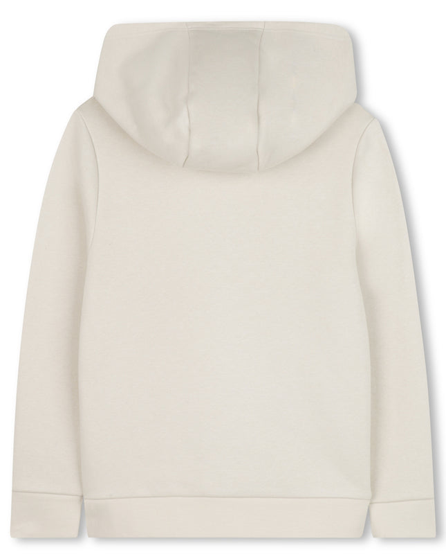 Kids Atelier-Boss-Beige Hooded Sweatshirt