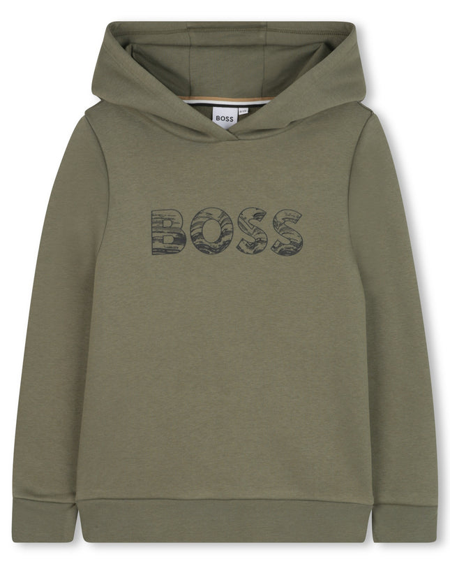 Kids Atelier-Boss-Olive Green Sweatshirt