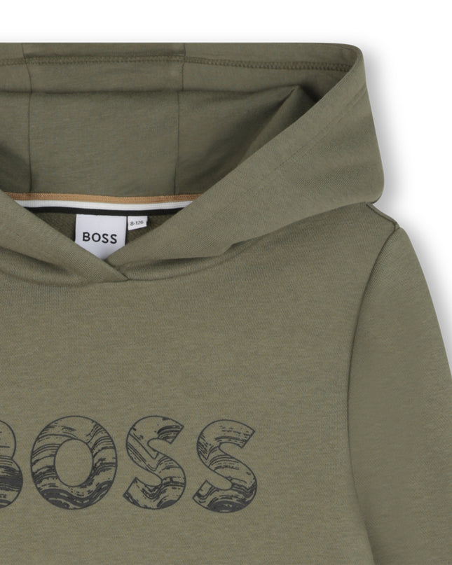 Kids Atelier-Boss-Olive Green Sweatshirt