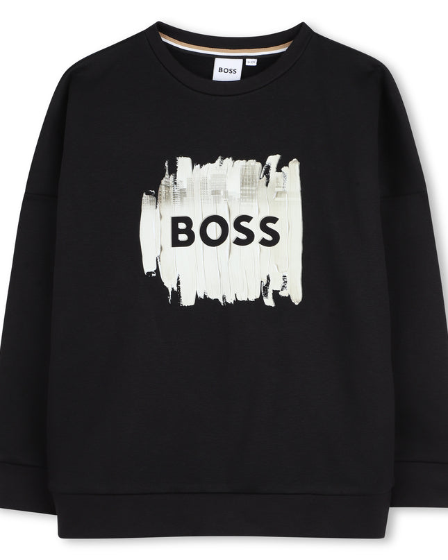 Kids Atelier-Boss-Black Sweatshirt