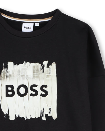 Kids Atelier-Boss-Black Sweatshirt