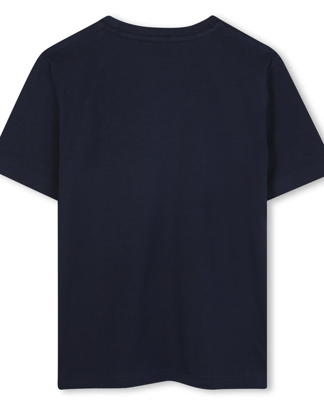 Kids Atelier-Boss-Navy Short Sleeves T-Shirt