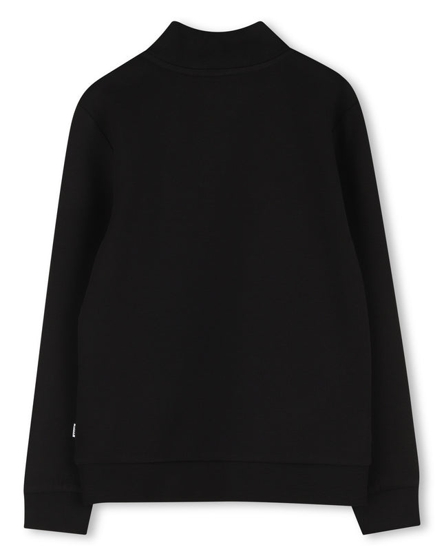Kids Atelier-Boss-Boys Black Logo Sweatshirt