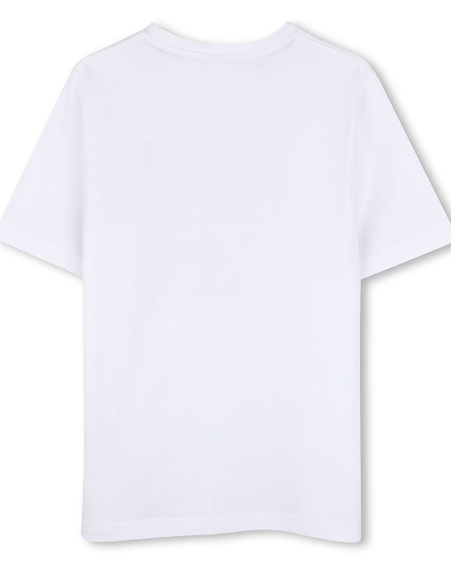 Kids atelier-Boss-Boys White Logo t-Shirt