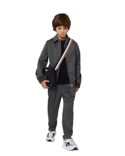 Kids atelier-Boss-Gray Ceremony Jacket