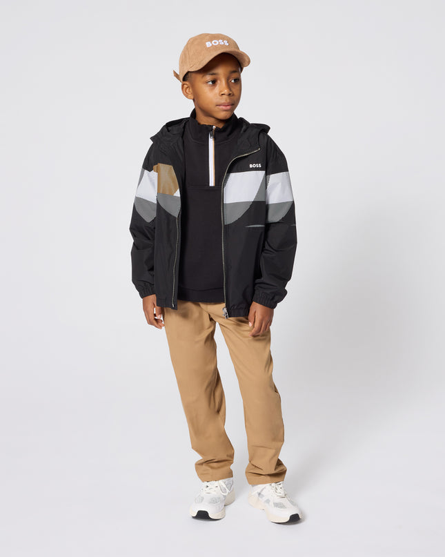 kids atelier boss Beige Pleated Trousers