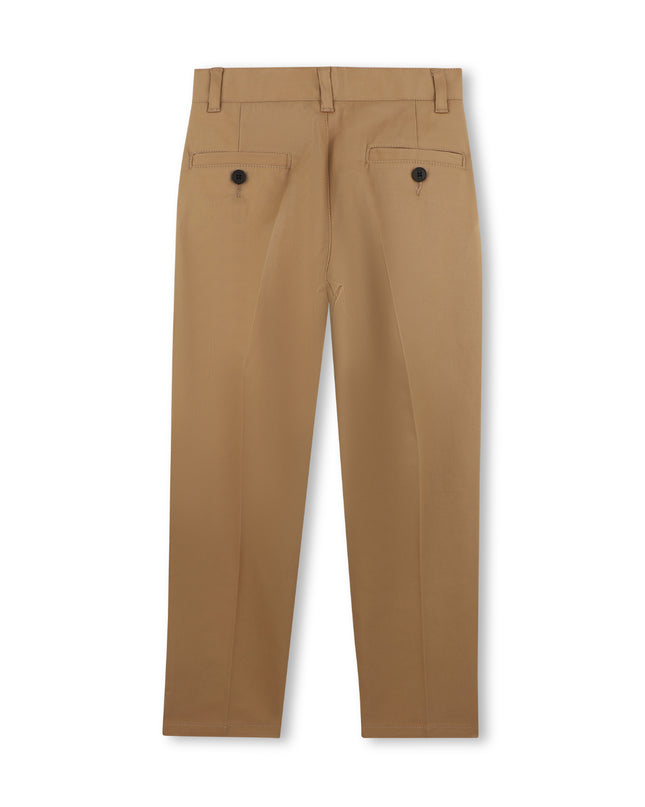 kids atelier boss Beige Pleated Trousers